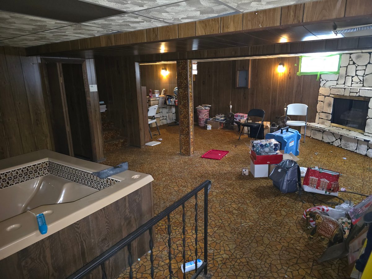 Finished Basement & Spa
